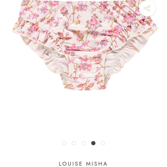 New Floral Ruffle Kids Rashguard - Picture 3 of 5